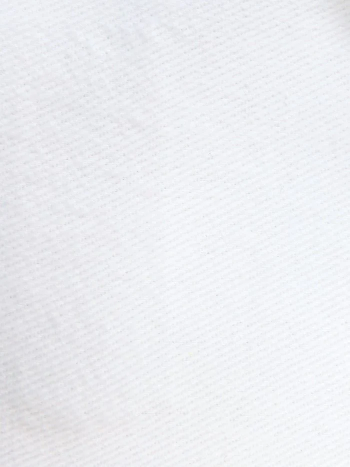 Optic White 10OZ 100% Cotton Brushed Denim Fabric