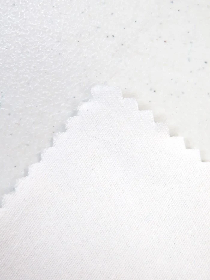 Optic White 10OZ 100% Cotton Brushed Denim Fabric - Image 2