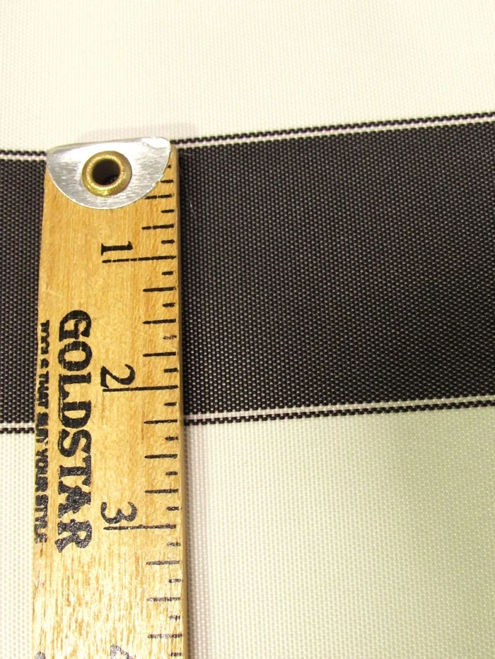 2 Tone Stripe Deck Canvas Outdoor Waterproof Fabric / Dark Gray/Light Gray / Sold By The Yard Closeout!!! - Image 7