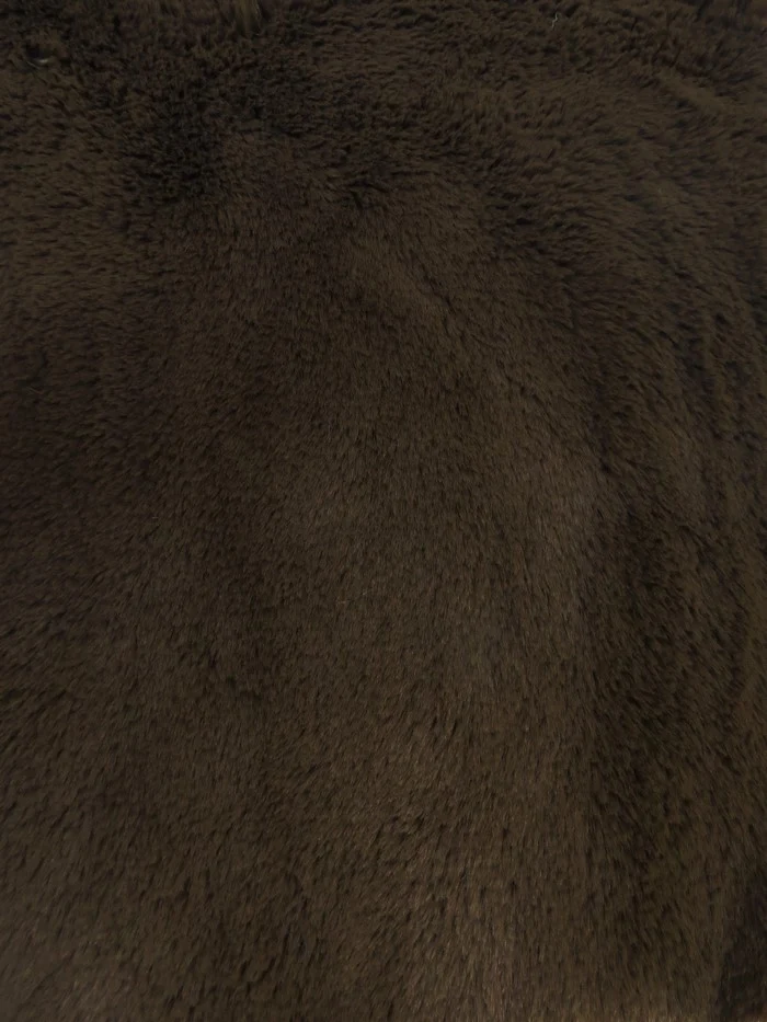 30 Yard Roll of Arctic Rabbit Minky / Brown - Image 2