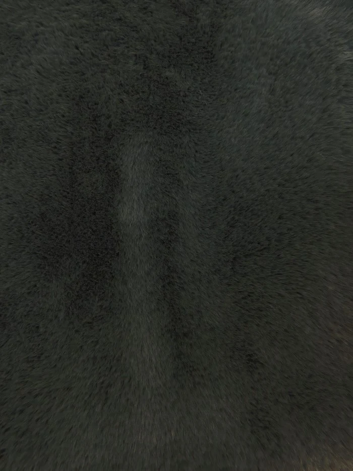 30 Yard Roll of Arctic Rabbit Minky / Charcoal - Image 2