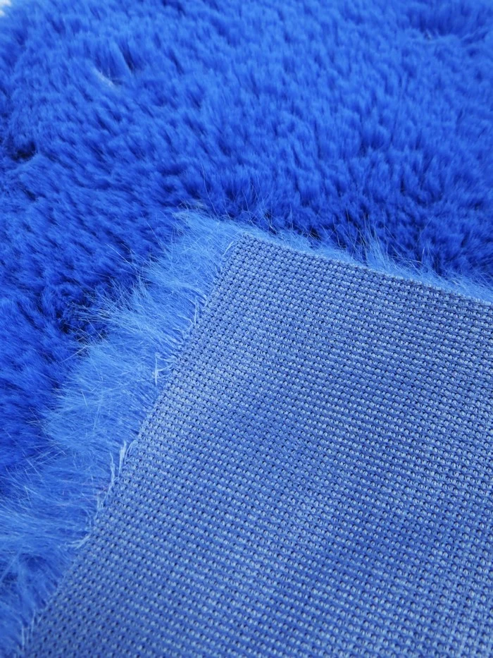 30 Yard Roll of Arctic Rabbit Minky / Navy - Image 4