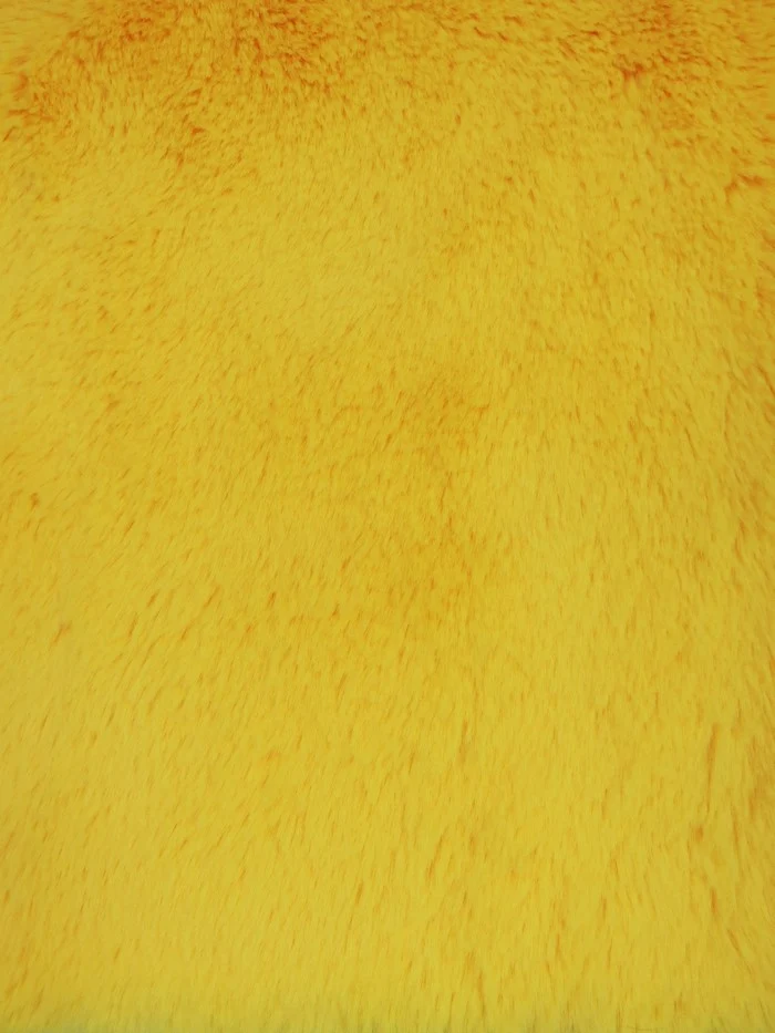30 Yard Roll of Arctic Rabbit Minky / Yellow - Image 2