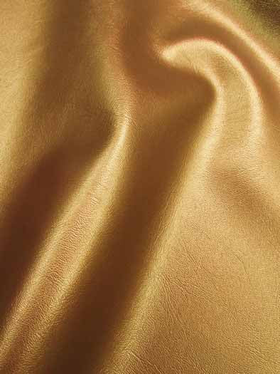 Marine Vinyl - Auto/Boat - Upholstery Fabric / Metallic Gold / By The Roll - 30 Yards - Image 2