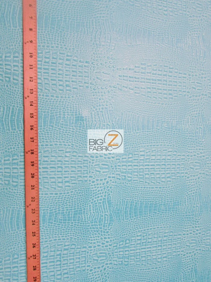 Chocolate Crocodile Marine Vinyl Fabric / Sold By The Yard - Image 3