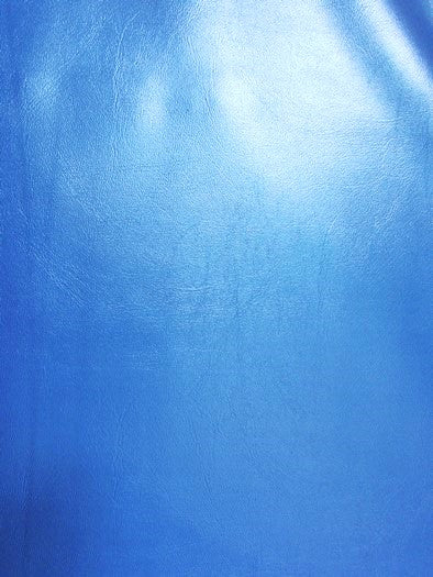 Metallic Blue Marine Vinyl Fabric / Sold By The Yard - Image 2