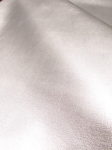 Metallic Silver Marine Vinyl Fabric / Sold By The Yard - Image 2