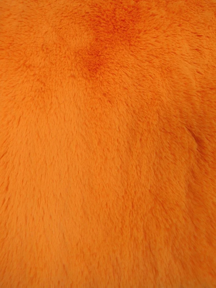 Arctic Rabbit Minky / Orange - Image 2