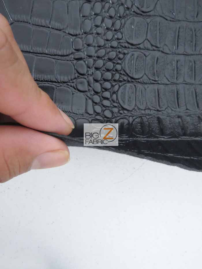 Big Nile Crocodile Faux Fake Leather Vinyl Fabric / Crush Orange / By The Roll - 30 Yards - Image 4
