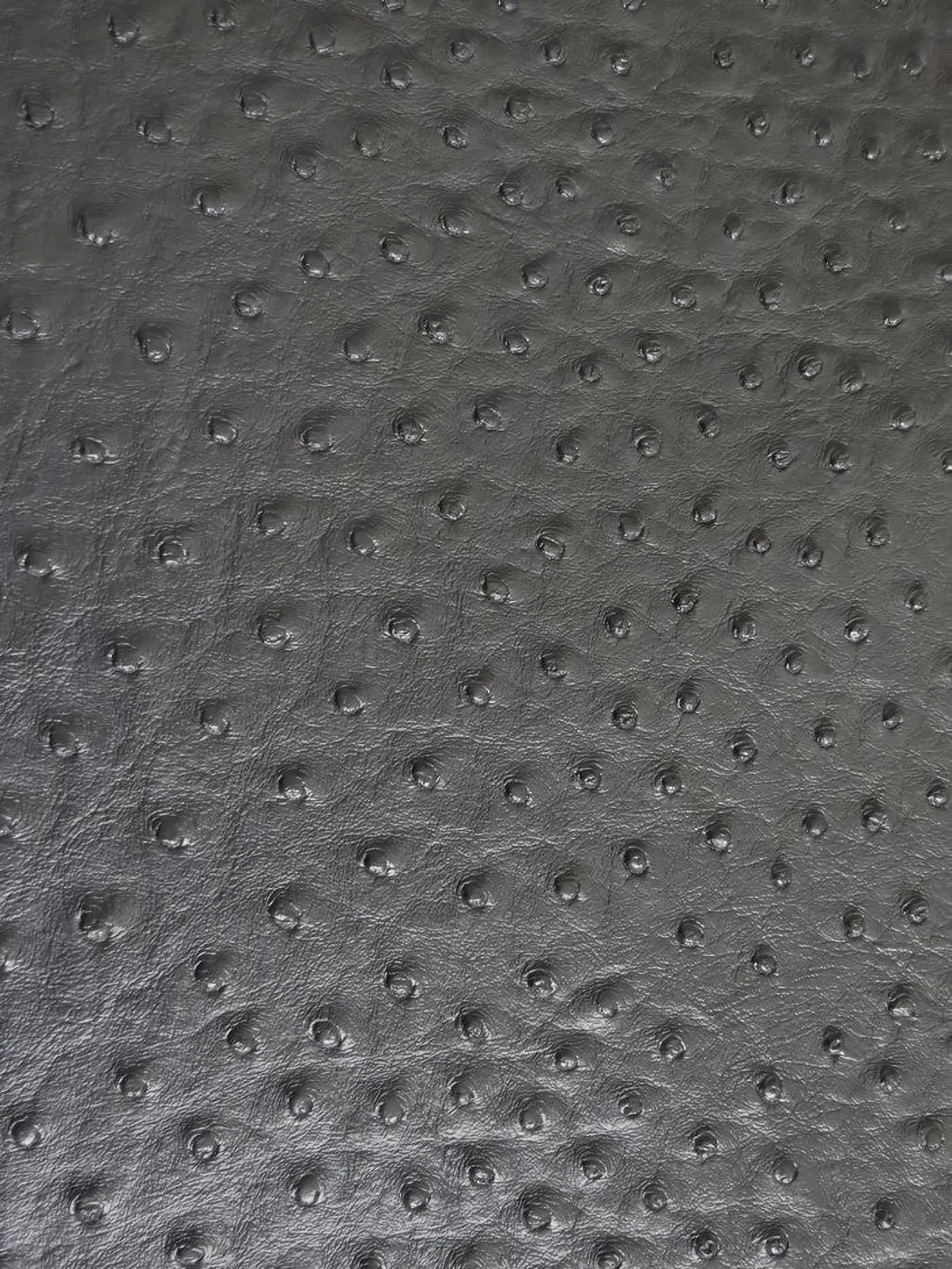Black Classic Ostrich Upholstery Vinyl Fabric / By The Roll - 30 Yards