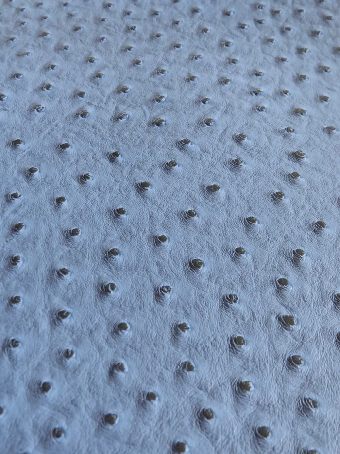 Blue Classic Ostrich Upholstery Vinyl Fabric / By The Roll - 30 Yards - Image 2