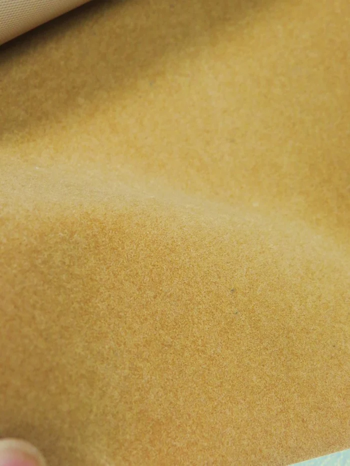 CANARY YELLOW Heat Transfer Apparel Flocking Suede PVC Backed Fabric / Sold by the Yard - Image 3