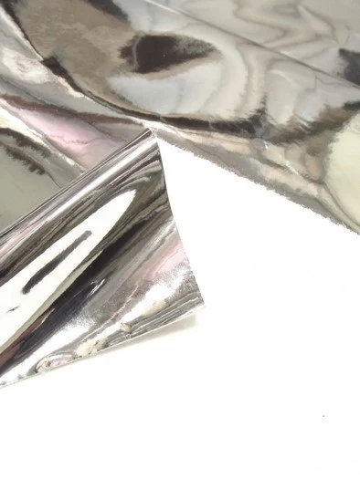 Gold Chrome Mirror Reflective Vinyl Fabric / Sold By The Yard - Image 3