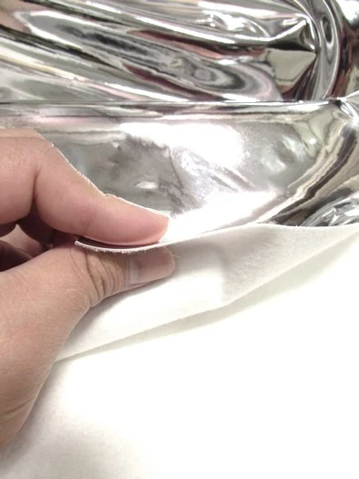 Pink Chrome Mirror Reflective Vinyl Fabric / Sold By The Yard - Image 4