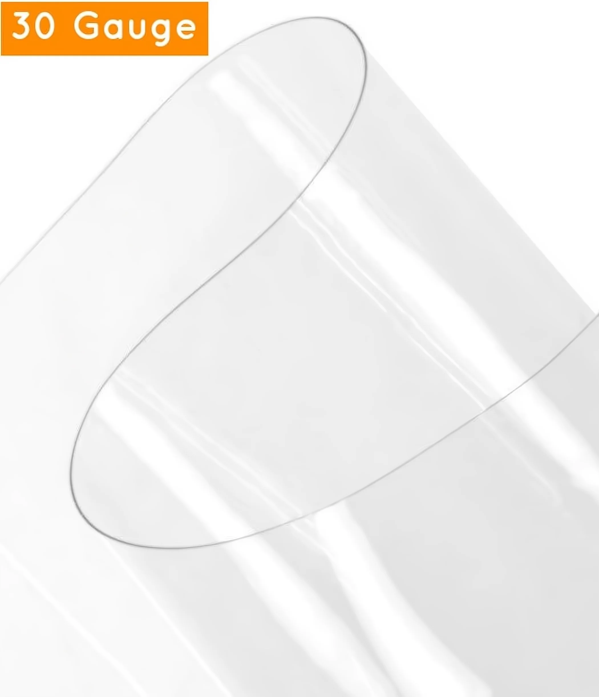 Clear Plastic Vinyl Fabric (Marine Grade) / 30 Gauge / By The Roll - 60 Yards