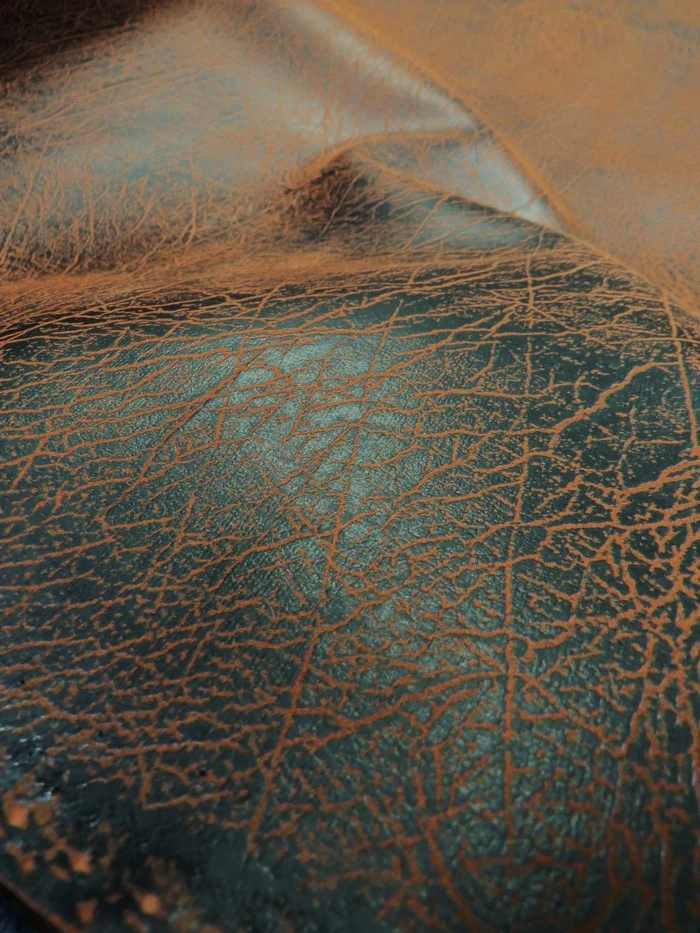 Copper Distressed Velvet Flocking Vinyl / Sold by the Yard - Image 3