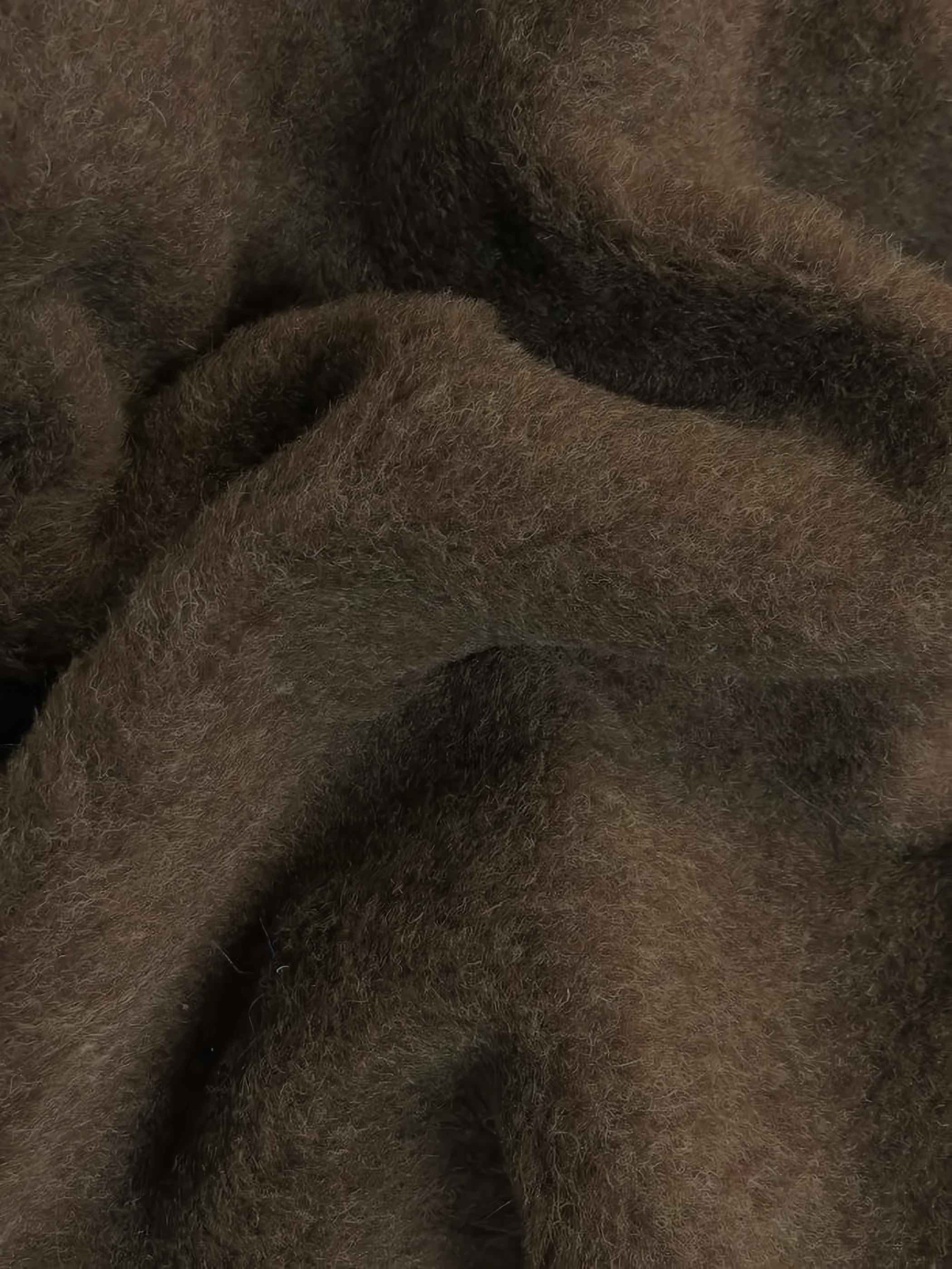 Sherpa Faux Fur Fabric / White / Sold By The Yard - Image 2
