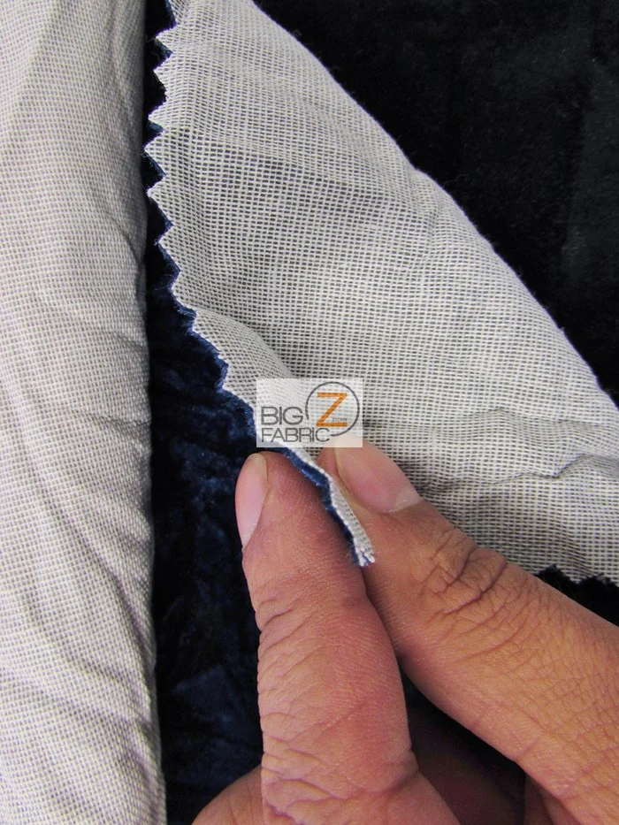 Crushed Flocking Upholstery Velvet Fabric / Brown / 50 Yard Roll - Image 2