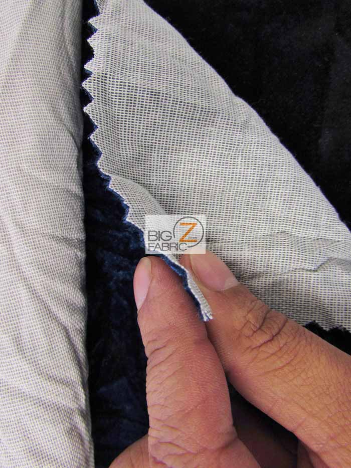 Crushed Flocking Upholstery Velvet Fabric / Burgundy / 50 Yard Roll - Image 2