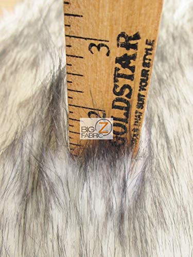 Wolf Animal Long Pile Faux Fur Fabric / Sold By The Yard - Image 86