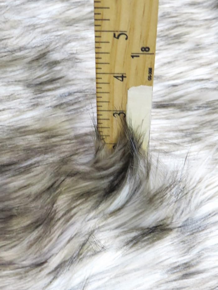 Wolf Animal Long Pile Faux Fur Fabric / Sold By The Yard - Image 30