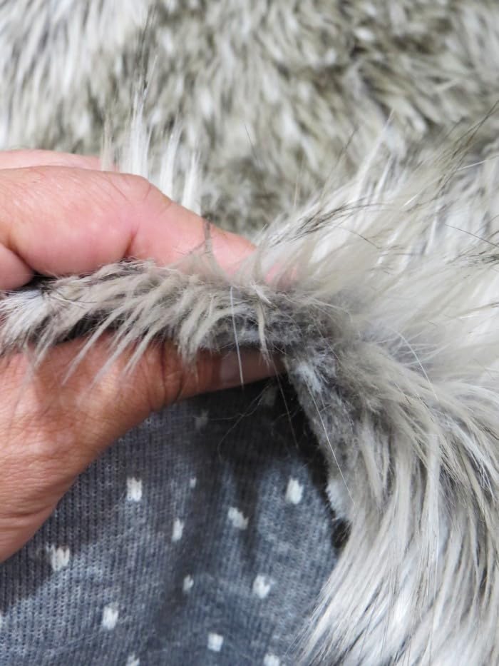 Wolf Animal Long Pile Faux Fur Fabric / Sold By The Yard - Image 31
