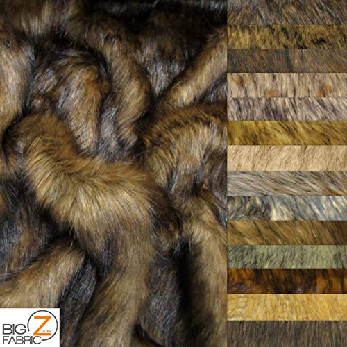 Wolf Animal Long Pile Faux Fur Fabric / Sold By The Yard - Image 47