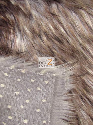 Wolf Animal Long Pile Faux Fur Fabric / Sold By The Yard - Image 39