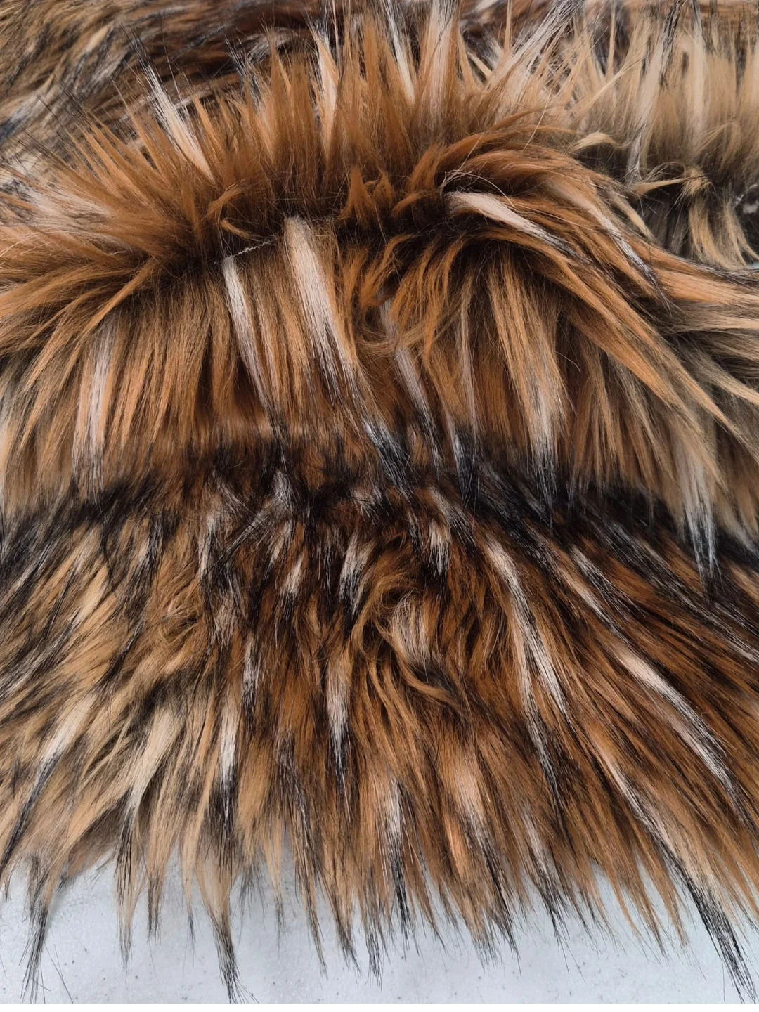 Wolf Animal Long Pile Faux Fur Fabric / Sold By The Yard - Image 3