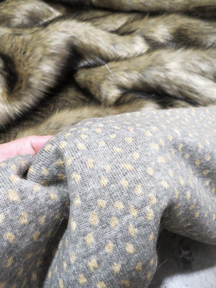 Wolf Animal Long Pile Faux Fur Fabric / Sold By The Yard - Image 72