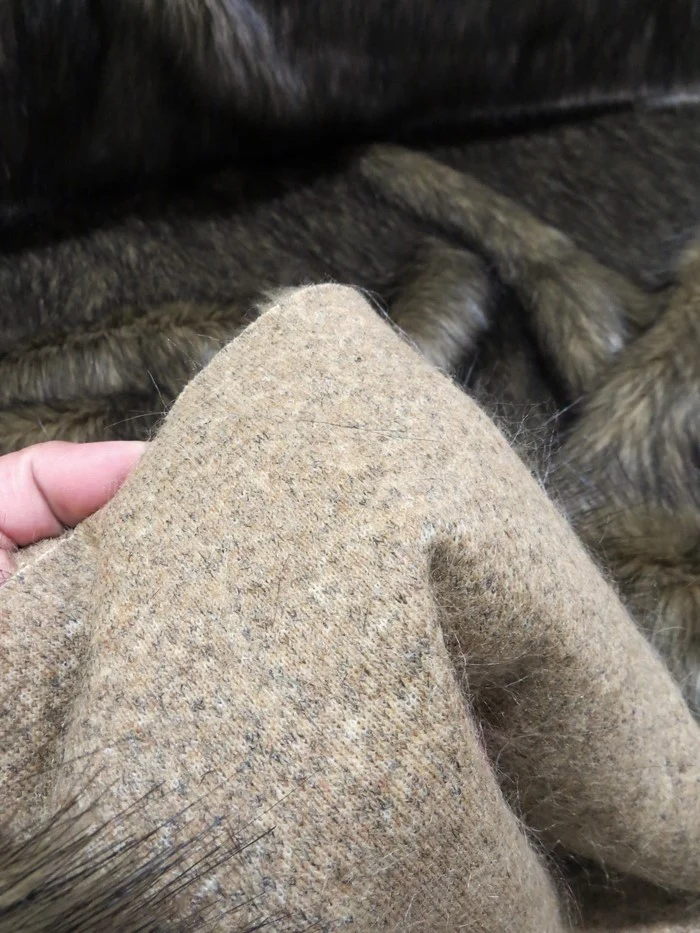 Wolf Animal Long Pile Faux Fur Fabric / Sold By The Yard - Image 82