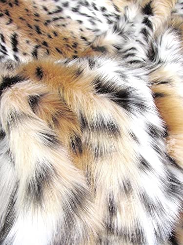 Lynx Cat Animal Short Pile Coat Costume Faux Fur Fabric / Sold By The Yard - Image 23