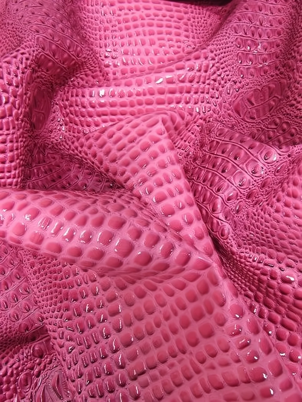 Honey Caramel Florida Gator 3D Embossed Vinyl Fabric / Sold By The Yard - Image 22