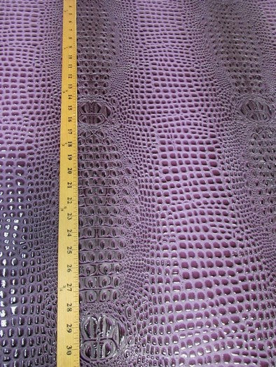 Reptile Yellow Florida Gator 3D Embossed Vinyl Fabric / By The Roll - 30 Yards - Image 5