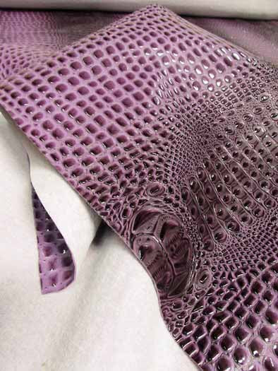 Florida Gator 3D Embossed Vinyl Fabric / Bubble Gum / By The Roll - 30 Yards - Image 4