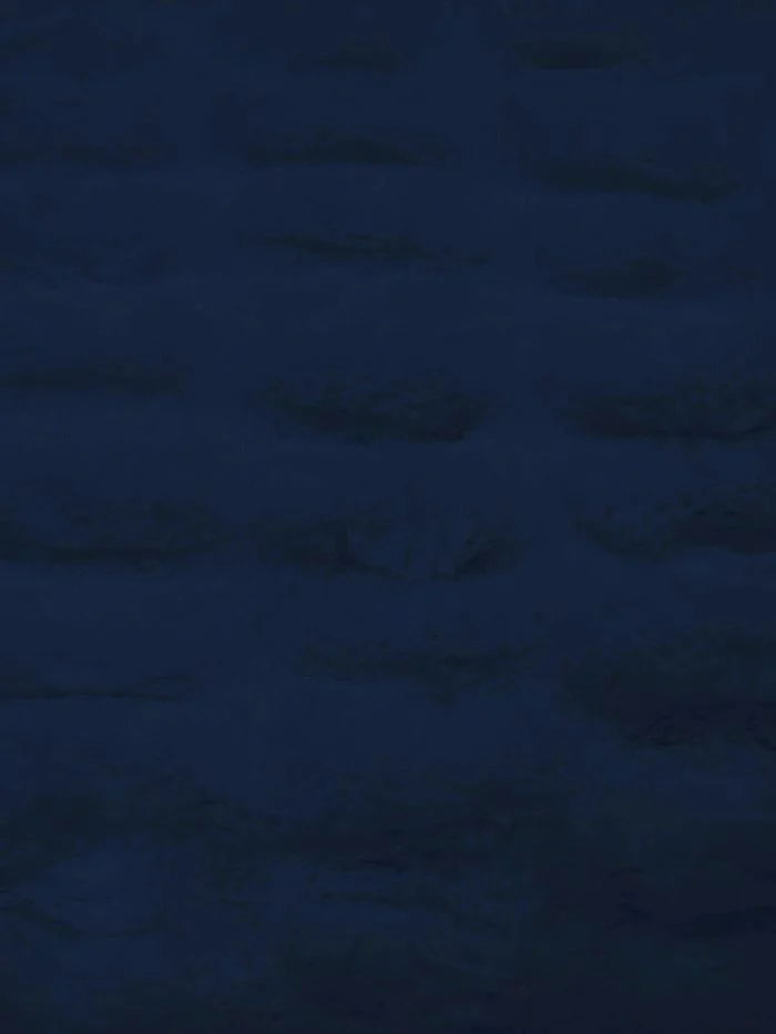 French Stretch Minky Fabric - NAVY BLUE