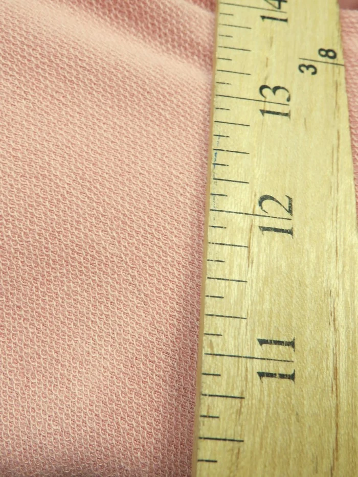 French Terry Polyester Rayon Spandex Fabric / Mauve / Sold By The Yard Closeout!!! - Image 6
