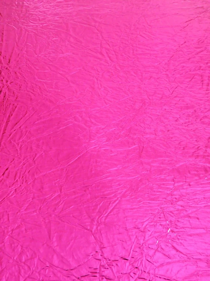 Fuchsia Distressed/Crushed Chrome Metallic Mirror Vinyl Fabric / By The Roll - 30 Yards - Image 2