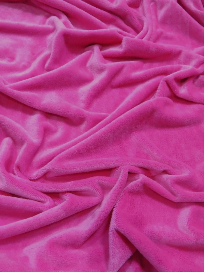 Fuchsia Minky Solid Baby Soft Fabric (Second Quality Goods)
