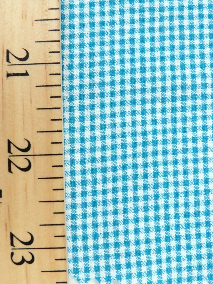 Gingham Seersucker Cotton Fabric - Image 5