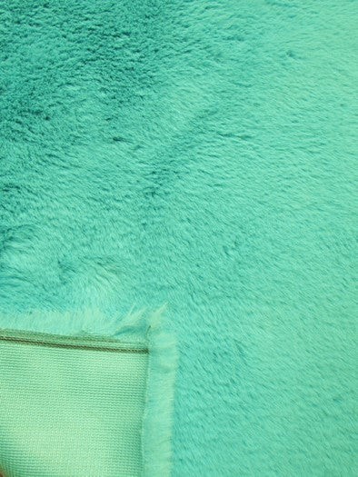 Amber Half Shag Faux Fur Fabric (Beaver) / Sold By The Yard - Image 2