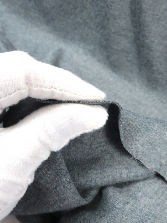Heavy Interlock Poly Cotton Fabric  / White / Sold By The Yard - Image 2