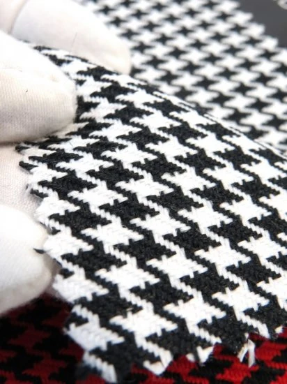 Houndstooth Upholstery Fabric / Charcoal/Gray / Sold By The Yard - Image 4