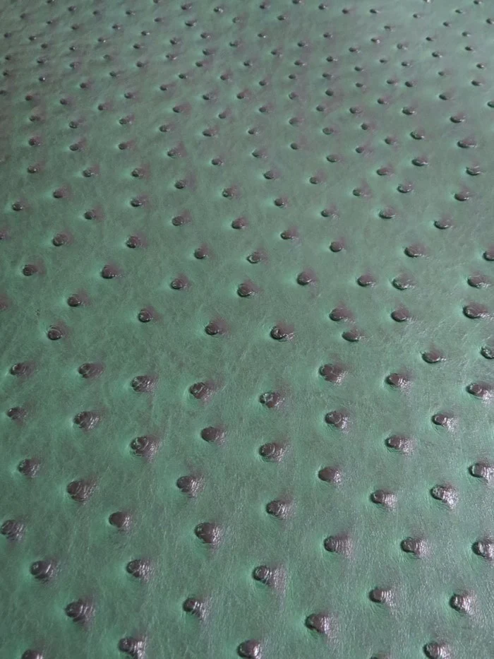 Hydra Gator Green Classic Ostrich Upholstery Vinyl Fabric / Sold By The Yard - Image 2