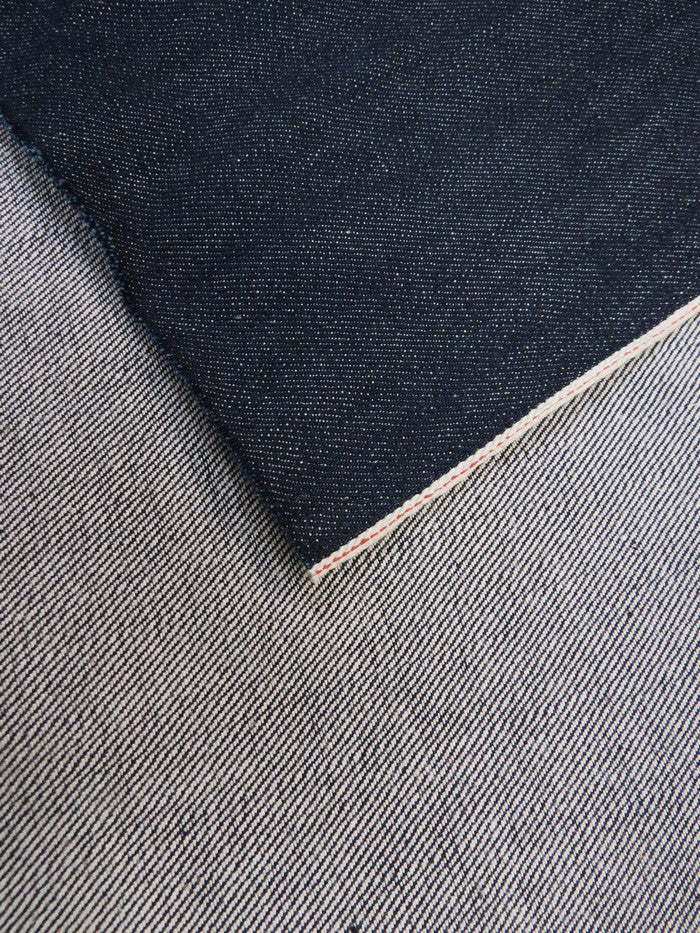 INDIGO USA SELVEDGE DENIM - RED/WHITE TICKER 13.5OZ - Image 3