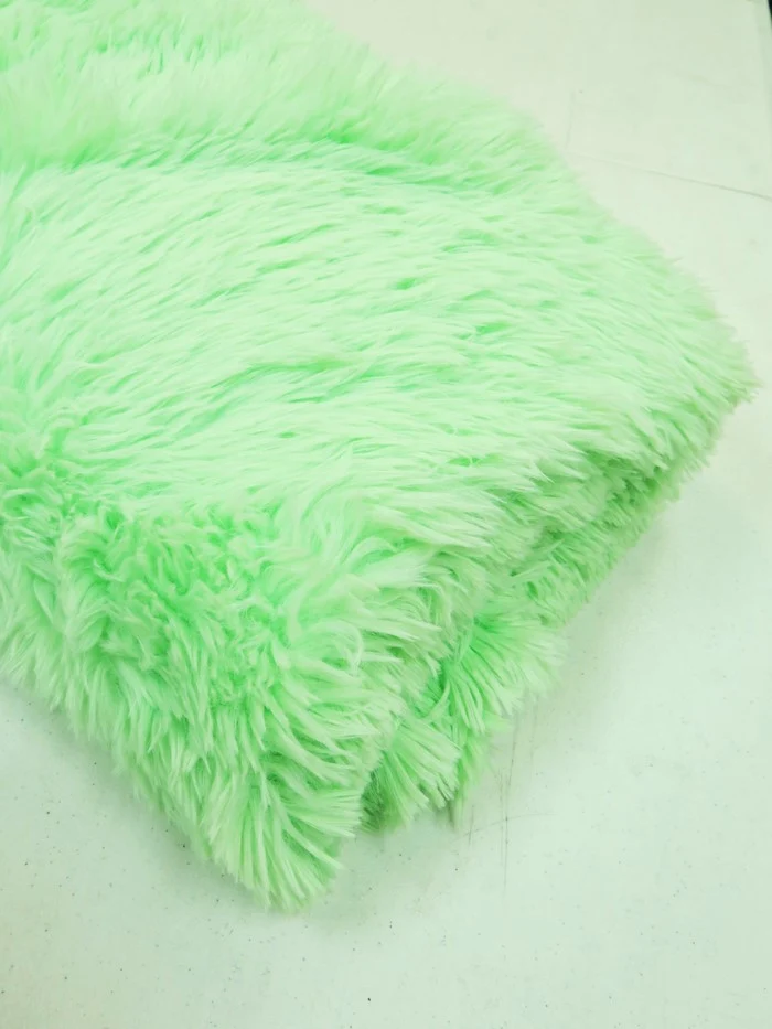 Joann Deadstock Baby Monster Costume Faux Fur - Kelly Green - Image 7