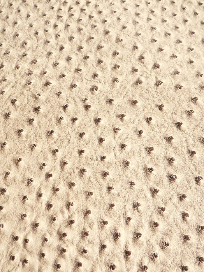 Light Coffee Classic Ostrich Upholstery Vinyl Fabric / Sold By The Yard - Image 2
