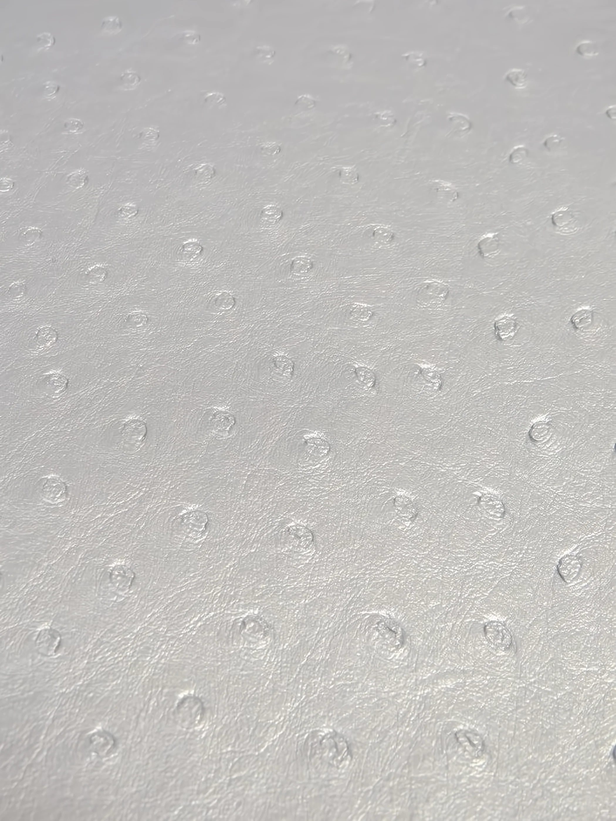 Metallic Silver Classic Ostrich Upholstery Vinyl Fabric / Sold By The Yard