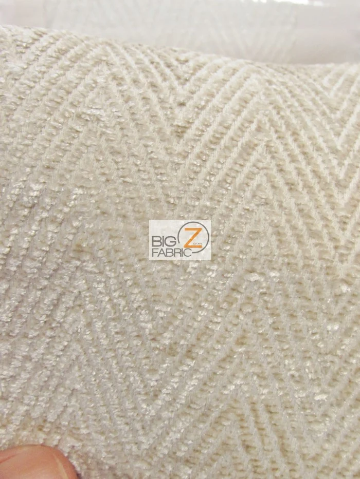 Mini Chevron Upholstery Fabric / Cafe / Sold By The Yard - Image 3
