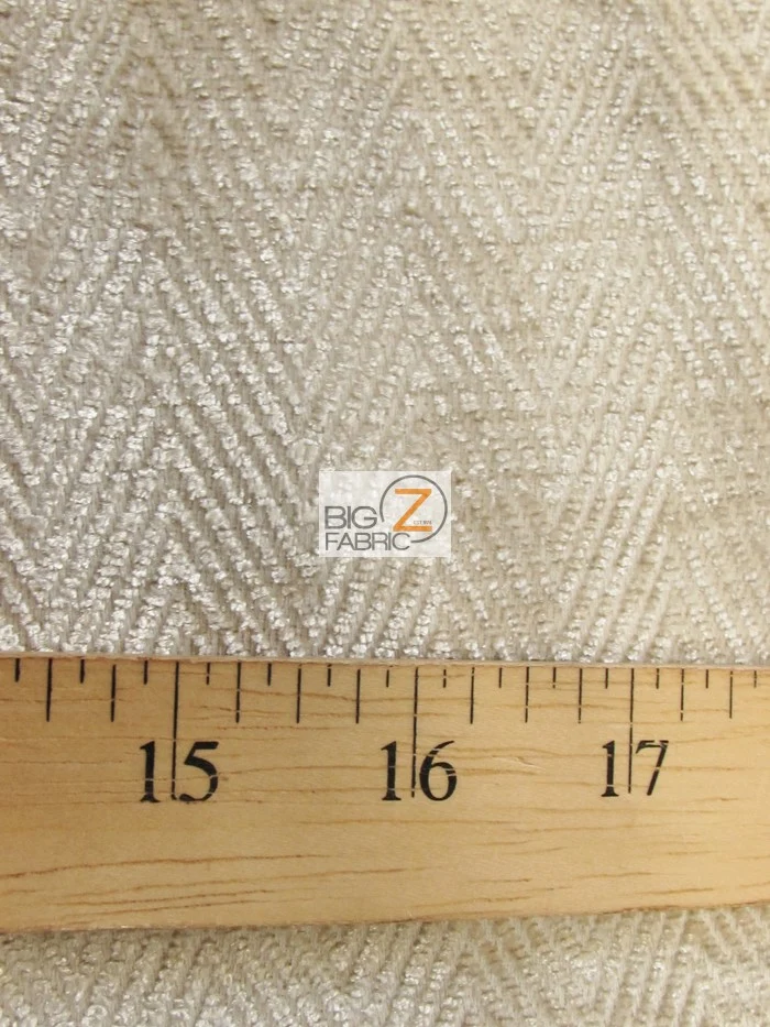 Mini Chevron Upholstery Fabric / Elmwood / Sold By The Yard - Image 2